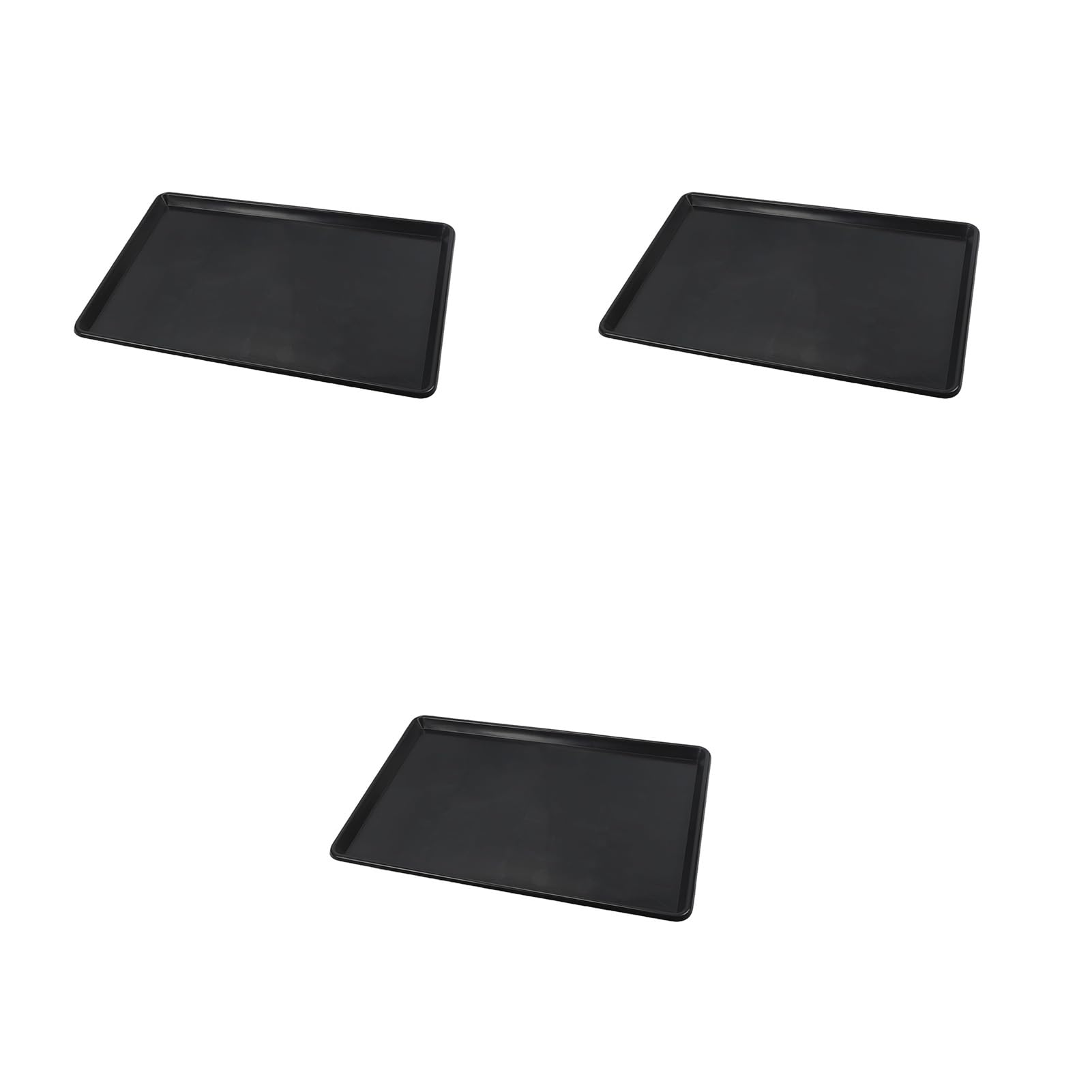 SIXRUN Bandeja de Goteo de Aceite, Bandeja de Plástico PP Resistente para Mantenimiento de Automóviles, 90x60cm, Juego de 3 Piezas para Garaje Limpio, Entrada