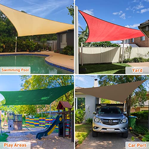 Artpuch ATSR202610 20'X26' Sun Shade Sails Canopy Rectangle Sand thumb #5