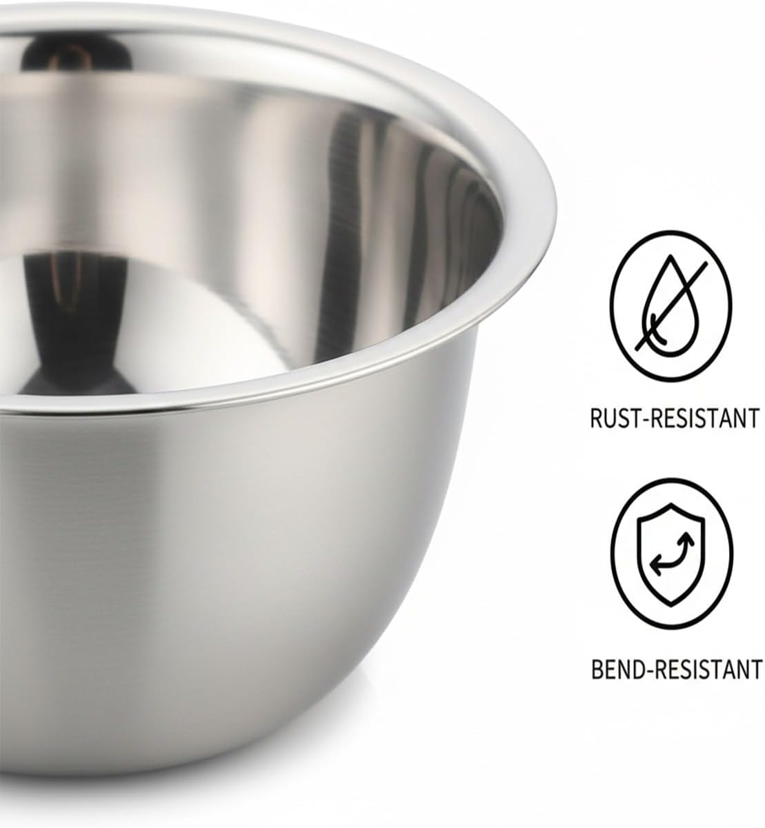 Germany Multifunctional Stainless Steel Basin Strainer Set, 5 in 1 Shredding & Drainage Chopping Basin Slicing Bowl, Vegetables Fruits Drain Basket, Colander Rice Rinser Food Graters(10.2IN)