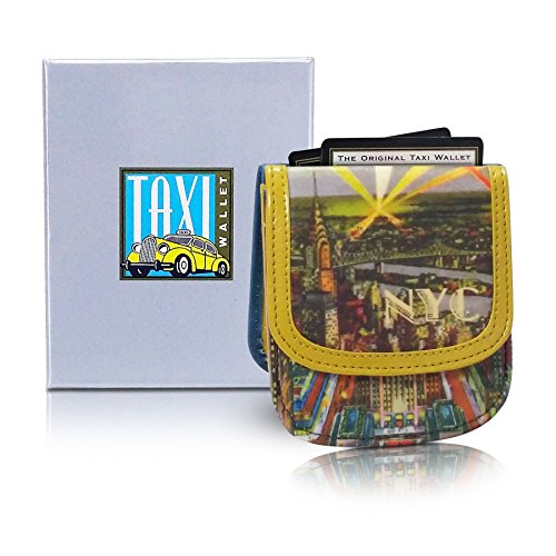 Taxi Wallet® - TW94-NEW YORK BY NIGHT - Soft Faux Pleather - Compact, Front Pocket Folding Wallet - For Cards, Coins, Bills, ID (Men & Women)2