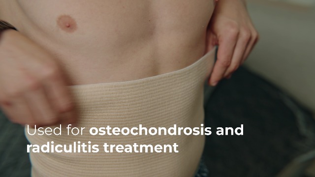 BODYPERFECT Elastische Pancera-wollen hoofdband, uniseks, biedt buik- en lendenbescherming, thermische wol, gemaakt in Italië (XXXL, zwart