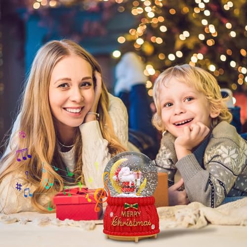 Decoración iluminada de Navidad con efecto de nieve ideal para regalar a amigos 4