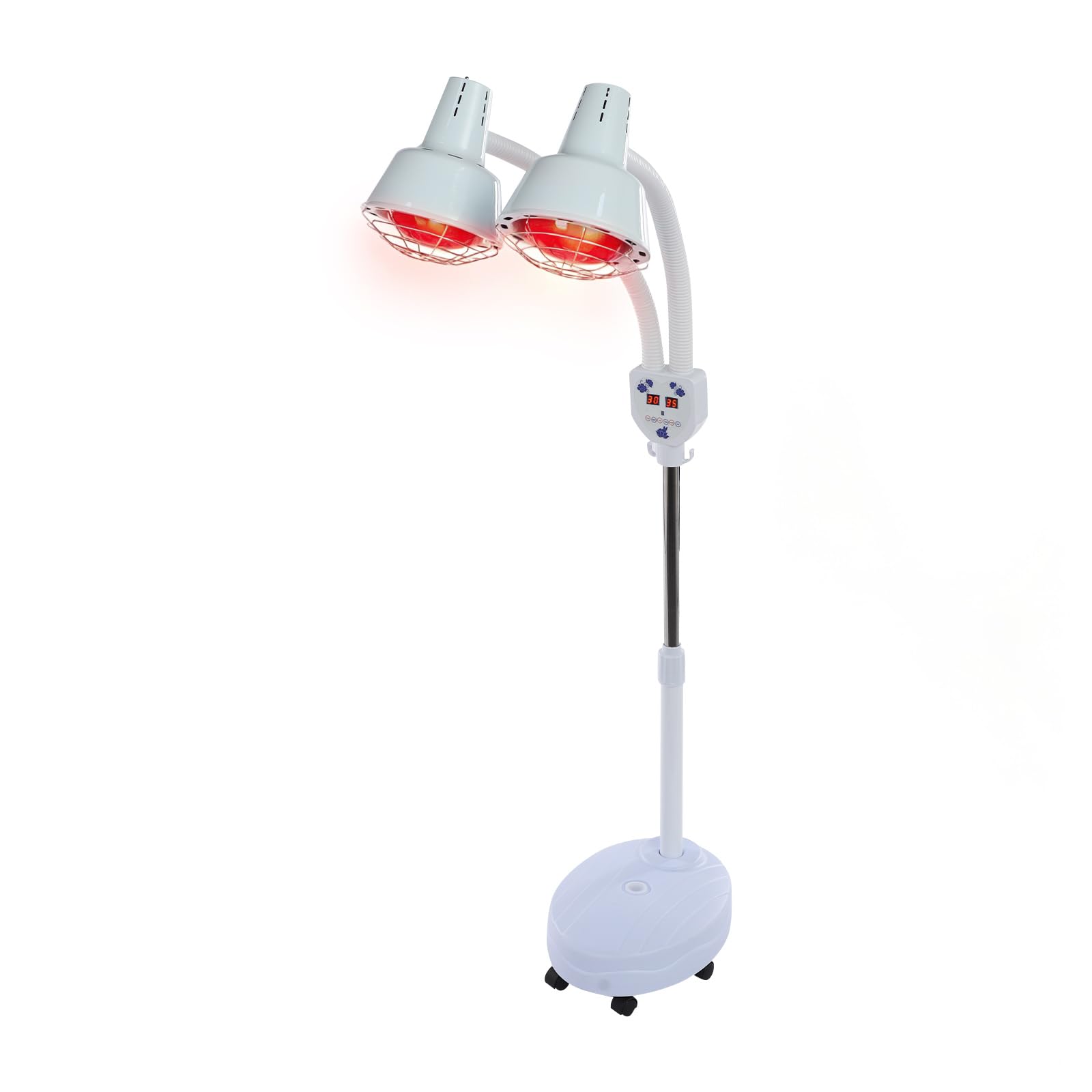 Lampe Infrarouge 275W Double Tête, Chauffage, Support Pliable, Télécommande