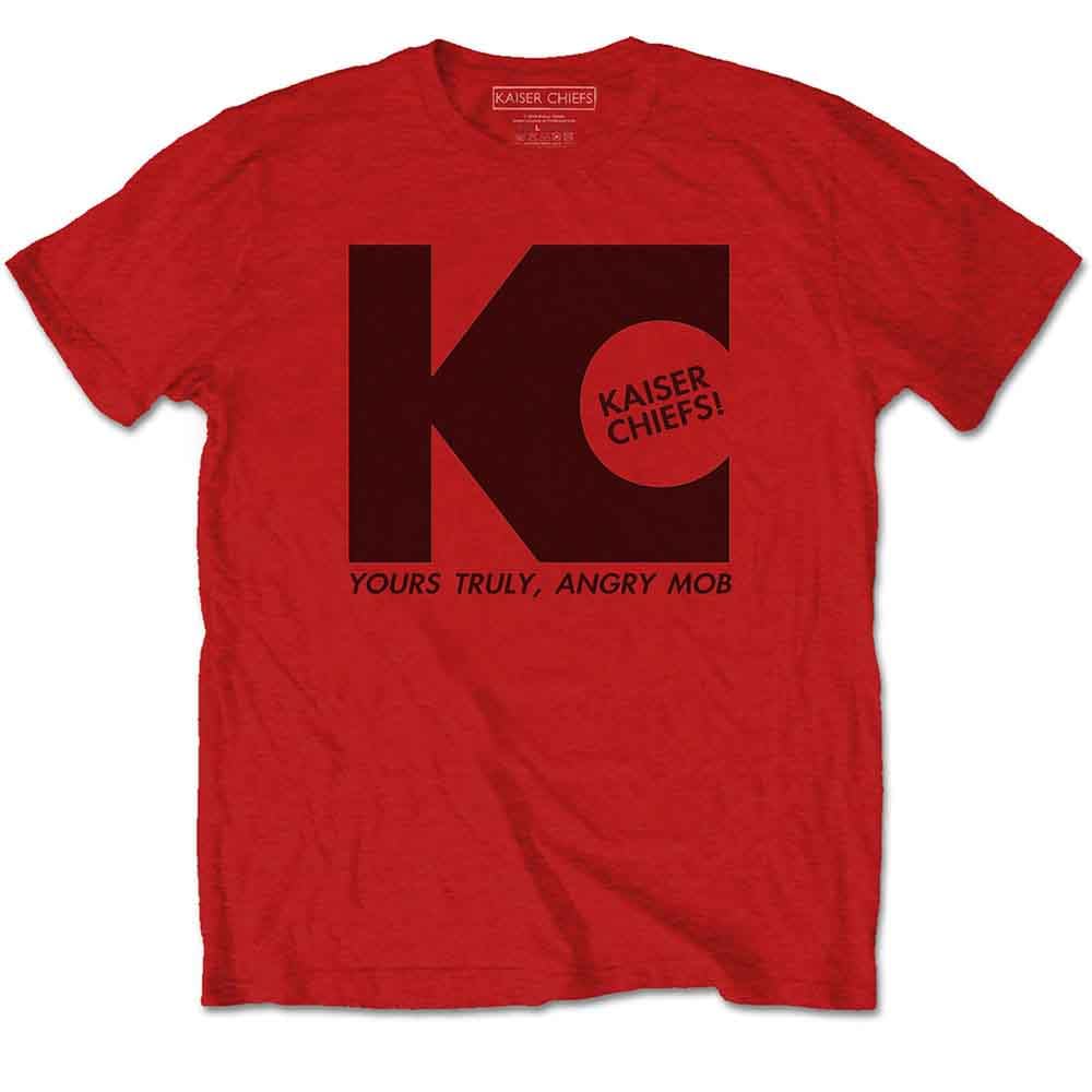 Kaiser Chiefs Yours Truly Angry Mob T Shirt L Red