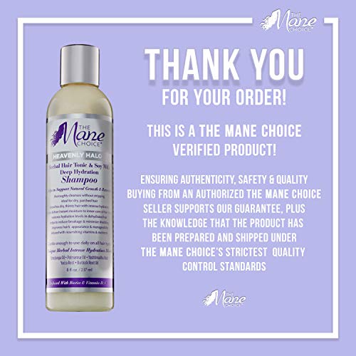 The Mane Choice Heavenly Halo Herbal Hair Tonic & Soy Milk Deep Hydration Shampoo #TOP7