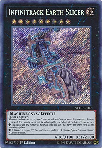  Yu-Gi-Oh! - Infinitrack Earth Slicer - INCH-EN009 - Secret Rare - 1st Edition - Infinity Chasers