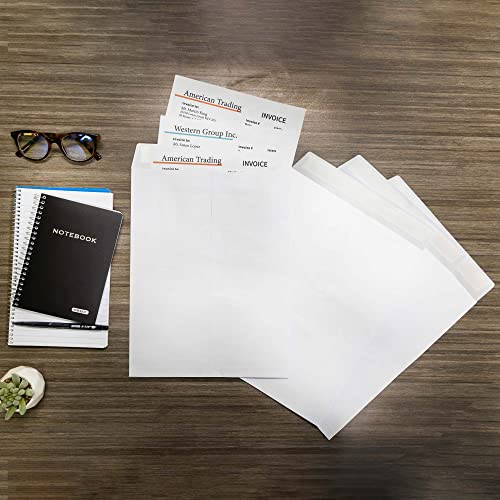 Bazic White Catalog Mailing Envelope 10" X 13", Self Seal Clasp Envelopes, Peel & Seal Envelope For Home Office School (4/Pack), 1-Pack #TOP6