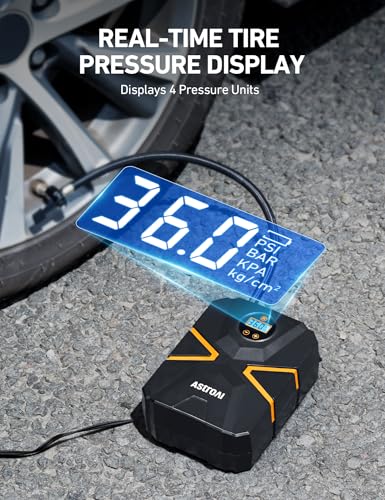 Image of AstroAI S1 Tire Inflator Portable Air Compressor 12V DC with Digital Gauge
