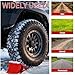 Seuqhck 4 Pack Wheel Chocks, Heavy Duty Non Slip Wheel Chocks with Rope, Plastic Hard Wheel Stoppers Block for Camper Cars, RV Trailer, Trucks, Red