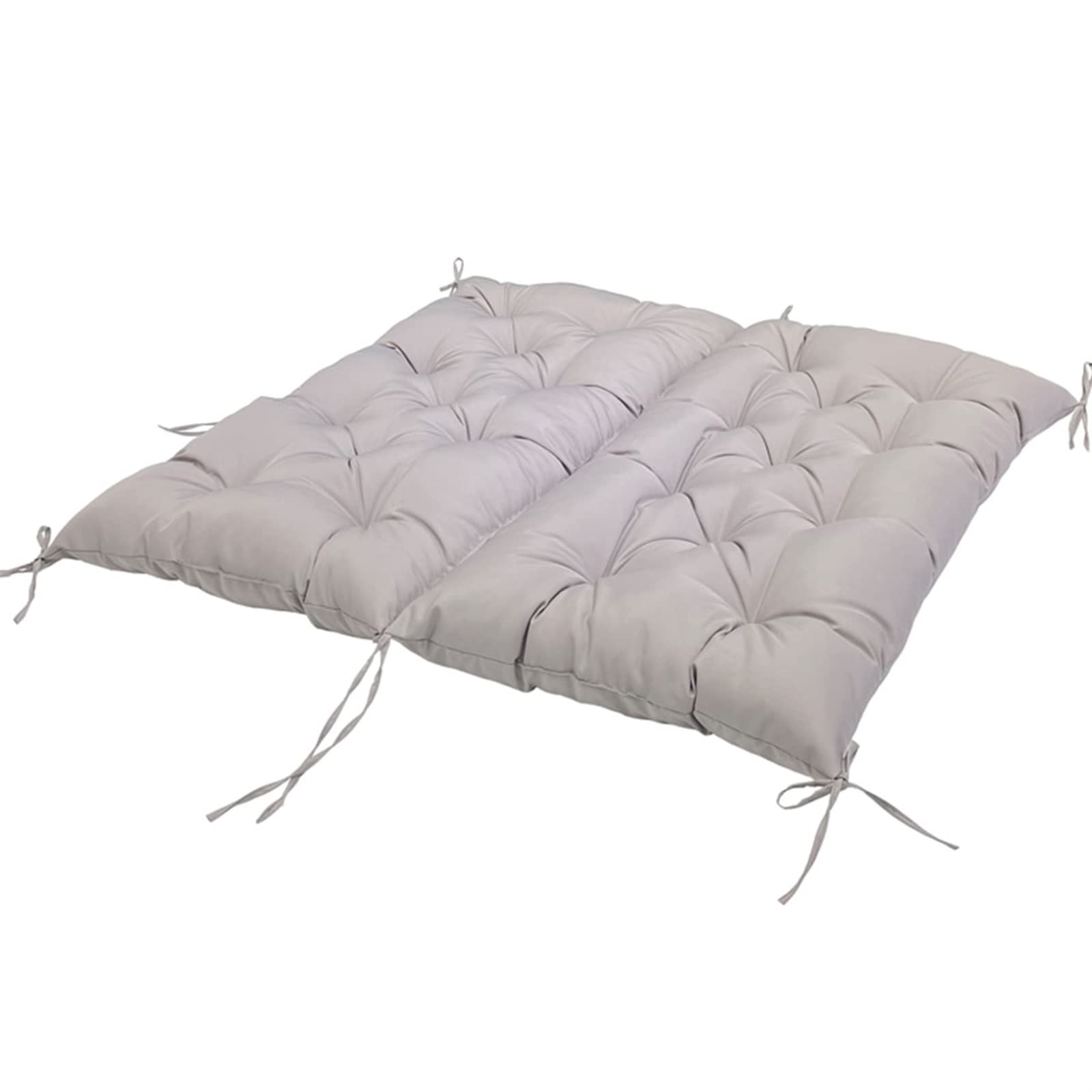 Cuscini per dondolo da esterno, impermeabili, di ricambio per 2 o 3 persone, con schienale, grigio chiaro, 120 x 100 cm