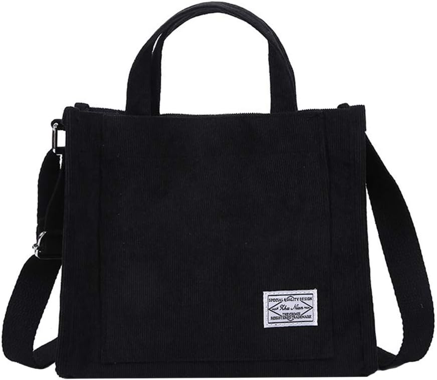 Large Tote Bag for Women,Corduroy Hobo Bag,Satchel Bags Casual Crossbody Bag for Travel