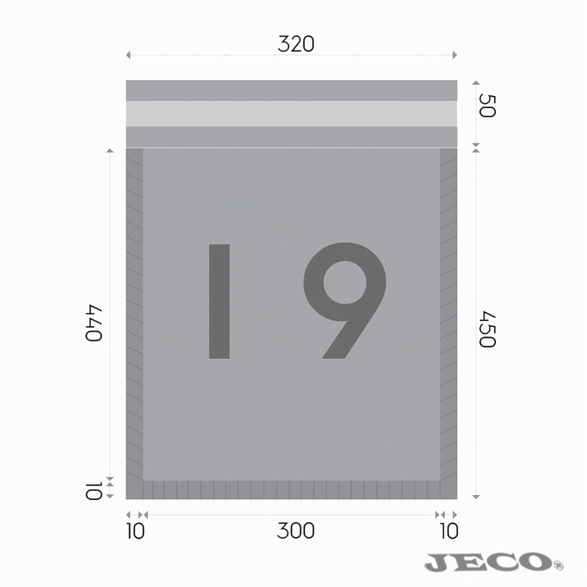 Jeco - Lot de 200 enveloppes à bulles d'air kraft blanches taille I/9 int. 300 x 440 mm pochettes matelassées d'expédition PRO