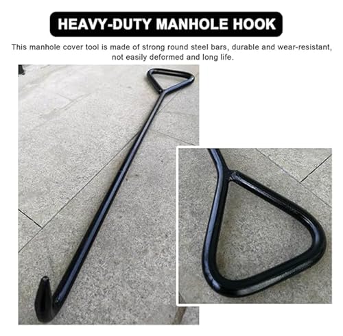 Gancho para alcantarilla de alta resistencia con mango de 16mm antitorsión 6