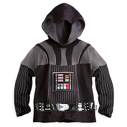 Disney Store Star Wars Darth Vader Little Boy Costume Hoodie Swear Shirt 5/6