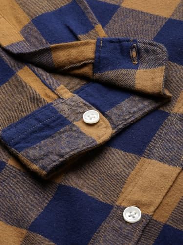 Image of The Bear House Men Cotton Checkered Slim Fit Shirt