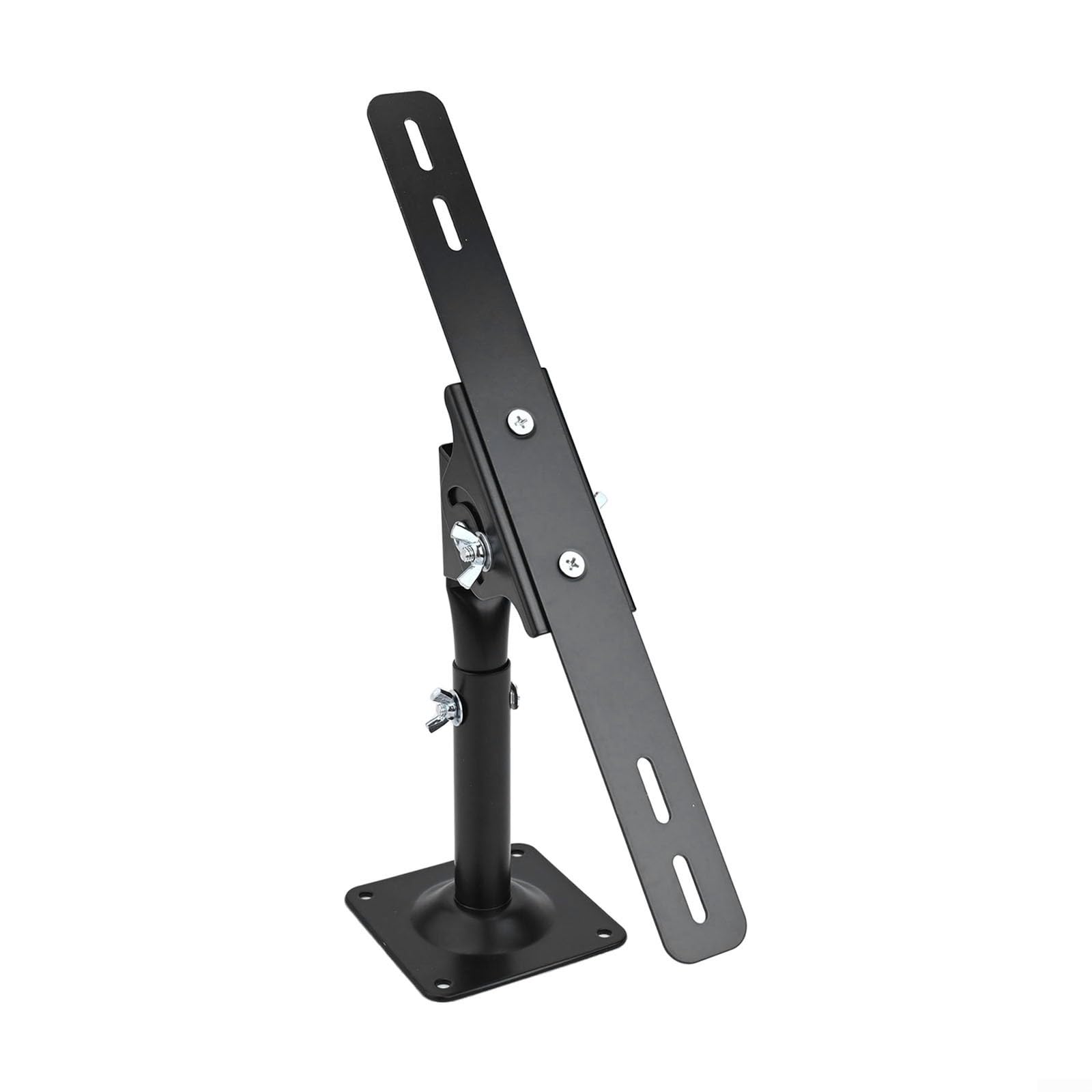 Soporte de panel solar inclinable ajustable de acero con rango de 0 a 90° para optimización de ángulos, montaje flexible en pared o suelo, soporte de diseño multiplaca