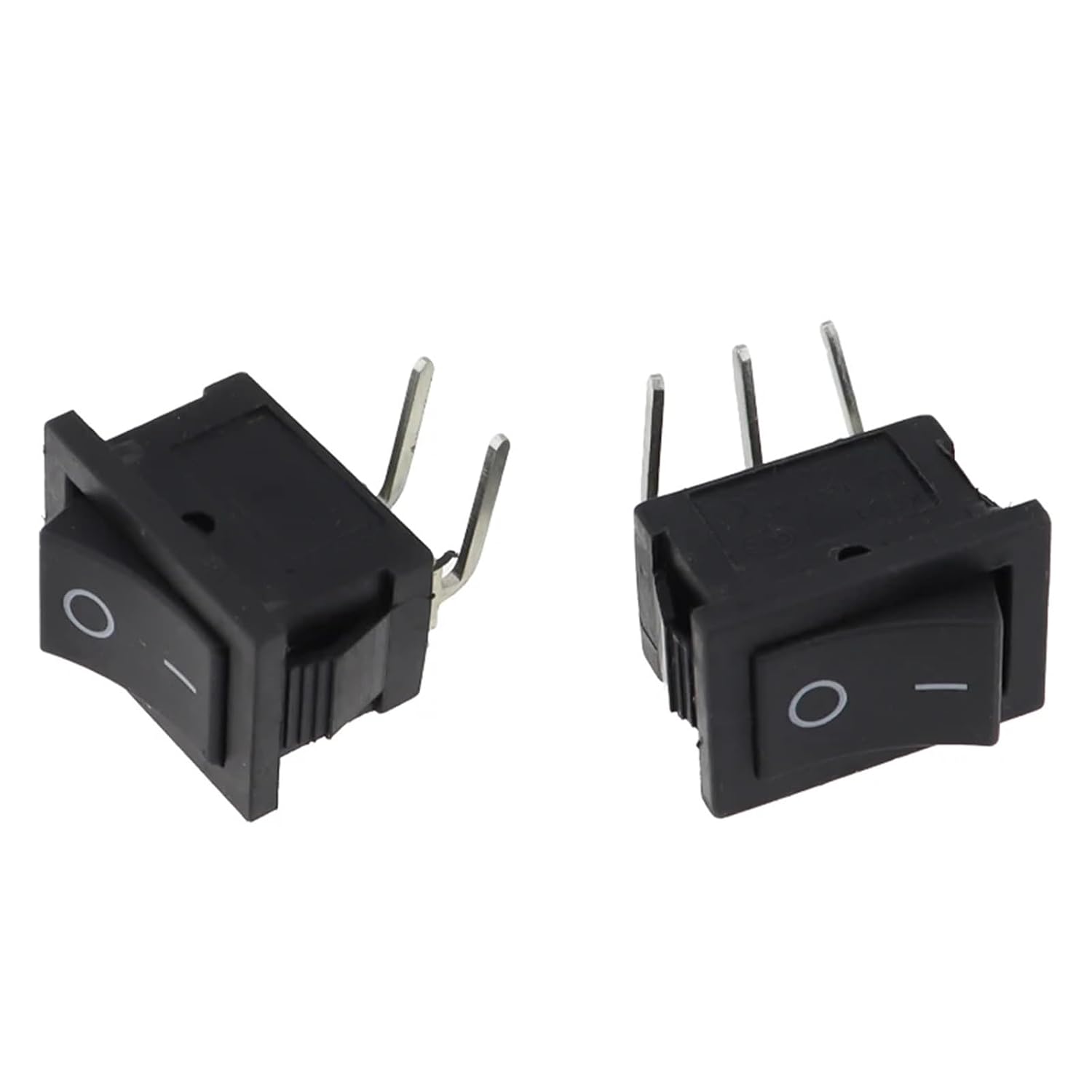 2/5PCS SPST KCD1 2PIN 3PIN On/Off Round/Square Plastic Rocker Switch AC 6A/250V Car Dash Dashboard DIY Toys Parts(3,5PCS)
