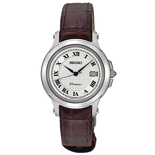 Seiko Sxde01p2 - Reloj De Pulsera Para Hombre, Plata Marrón Seiko Sxde01p2 - Reloj De Pulsera Para Hombre, Plata Marrón