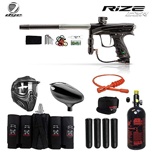 Maddog Dye Rize CZR Elite HPA Paintball Gun Package - Black/Grey
