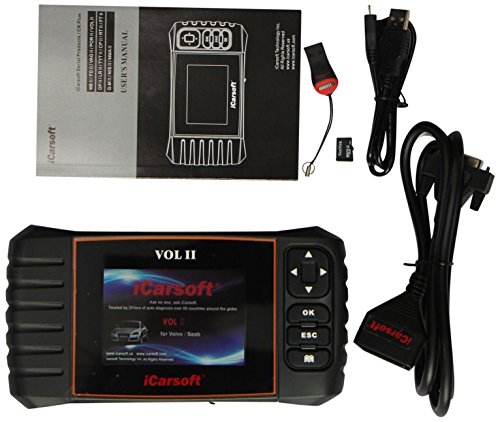 iCarsoft for Volvo/SAAB OBD-II Multi Systems Scanner Tool, SRS ABS Engine Oil Reset, EPB i906-II New Version