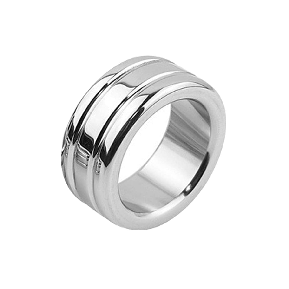 Yemaxコックリング メンズ ペニスリング 男性用 グランスリング ステンレス リング 溝付きの設計 おしゃれ アダルト用リング アダルトグッズ 防水 26mm