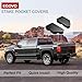 EGOVO Stake Pocket Covers for 2014-2018 GMC Sierra 1500,Chevy Silverado 1500/2500/2500HD/3500 Truck Bed Rail Stake Pocket Caps, Odd Shaped Hole Plugs Caps (2PCS)