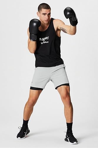 Miniatura 6 de Fabletics The Fundamental Short II para hombre (con forro), ejercicio, correr, entrenamiento, gimnasio, yoga, ultra ligero