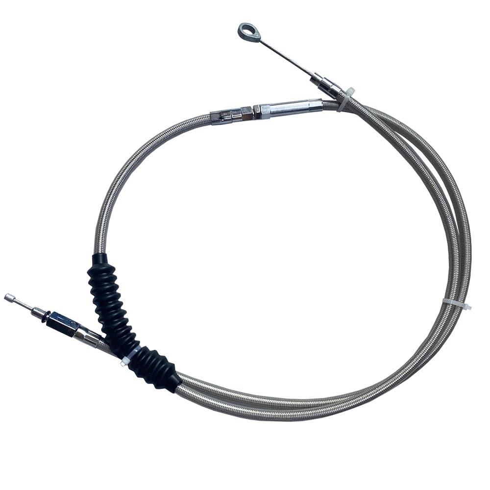 Cable de embrague trenzado acero inoxidable, 160CM, 63 ", para Touring para Softail para Dyna para Sportster XL 883 1200 1990 y posteriores