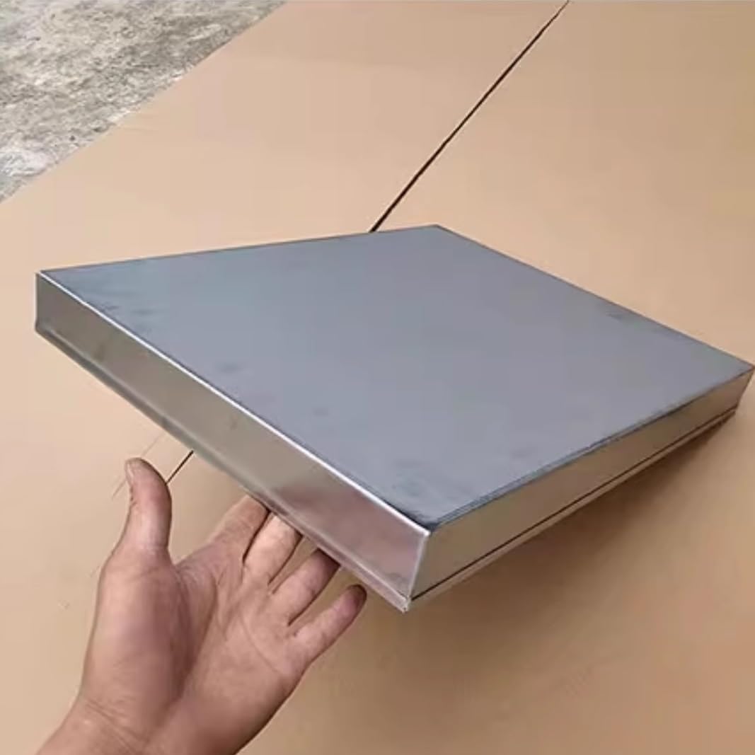 Auffangwanne Edelstahl Groß Kondensatwanne for Klimaanlagen Wasserauffang Und Ablaufwanne aus Edelstahl for Innen-und Außengeräte Ecken Dicht Verschweißt(100x70cm(39x28in))