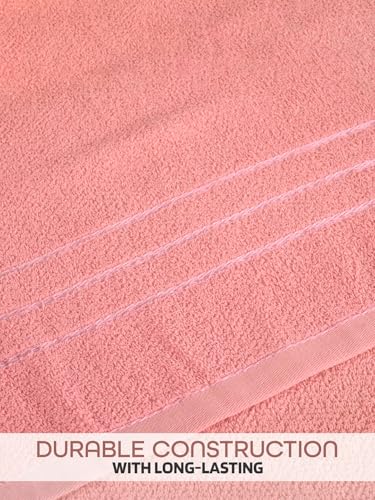 Image of Hand Towels 16x24 inches, Soft & Highly Absorbent Bathroom /Face Towels, Pack of 2 (Peach)
