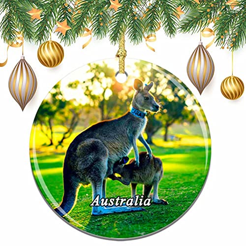 Australia Kangaroo Christmas Xmas Tree Ornament Decoration Wedding Hanging Pendant Decor City Travel Souvenir Collection
