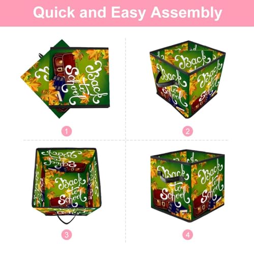 Boîte de rangement pliable en tissu cube pour placard encombré de vêtements