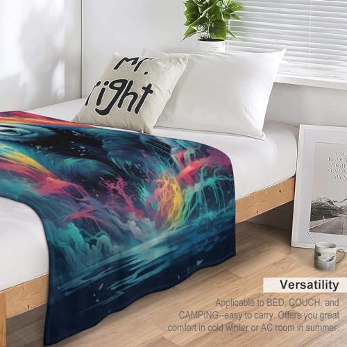 Couverture jeté flannel panda confortable contre le froid