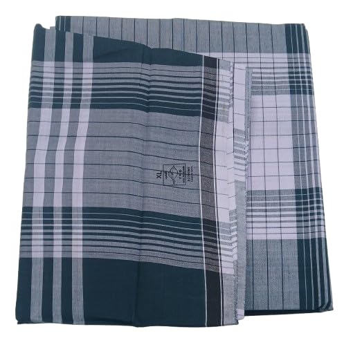 2.25 Meters Brand Lungi (Multi Color)- XL Size - Jumbo Size (Suitable for Brief Size above 100 Cm) 113 Design #bigsizelungi #purecotton #Chankbrand #Sangu (Please See All Images)-image-12