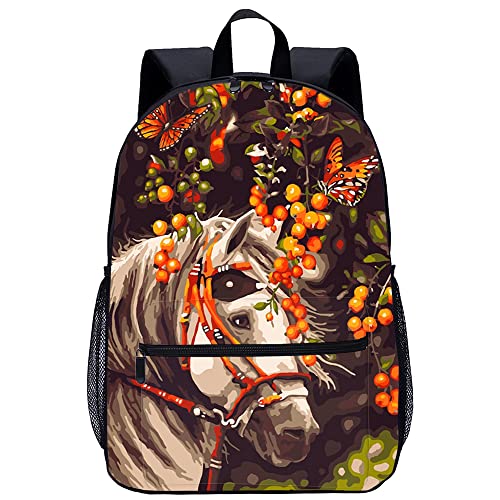Sac à dos d'école cheval 3D parfait pour le voyage scolaire