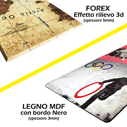 Giallobus - Quadro 5 Pannelli Art Board - Vassily