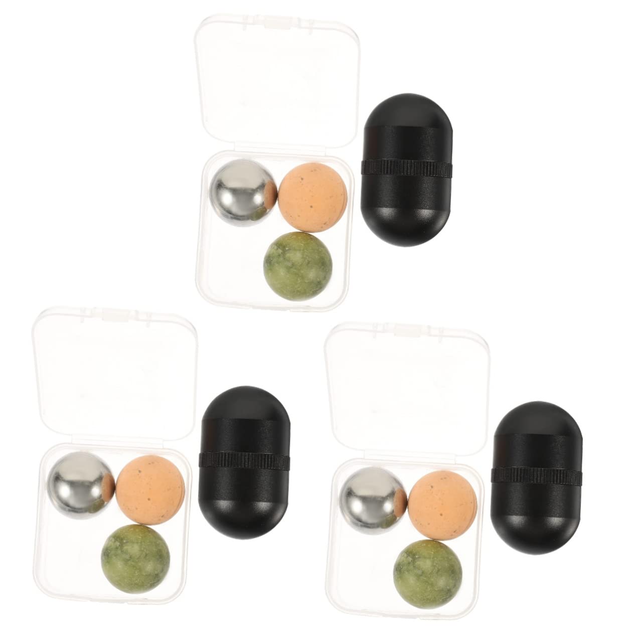3sätze Jade Roller Für Gesichtsmassage Jade-ball Massager Für Hautpflege Schwellungen Und Dunkle Augenringe Verbessert Die Durchblutung Hautfreundlich Für Tägliche Anwendung