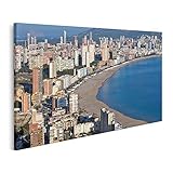 islandburner Cuadro en Lienzo La Costa Y Los Rascacielos De Benidorm...
