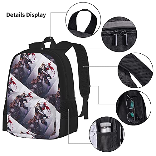 Goblin Slayer Anime Rugzak 3-delige set, rugzak + etui + lunchtas combinatie geschikt voor mannen, vrouwen en tieners - Afbeelding 5