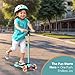 Dribbl 3-Wheel Kids Scooter - Lean-to-Steer Technology, Adjustable Height Handlebar, Wide Deck, Scooter for Boys & Girls Ages 3+, Child Safety Approved, Support Riders Up To 165 lbs, Light Blue/Orange