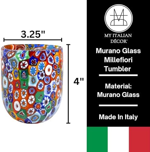 MY ITALIAN DÉCOR Murano Glass Tumbler - Thumbnail 5