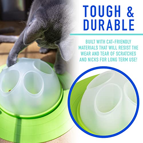 Franklin Pet Supply - Ciotola Per Gatti Interattiva Per Scavare Gatti E Mangimi Lenti, Giocattolo Per Gatti E Gattini - 4