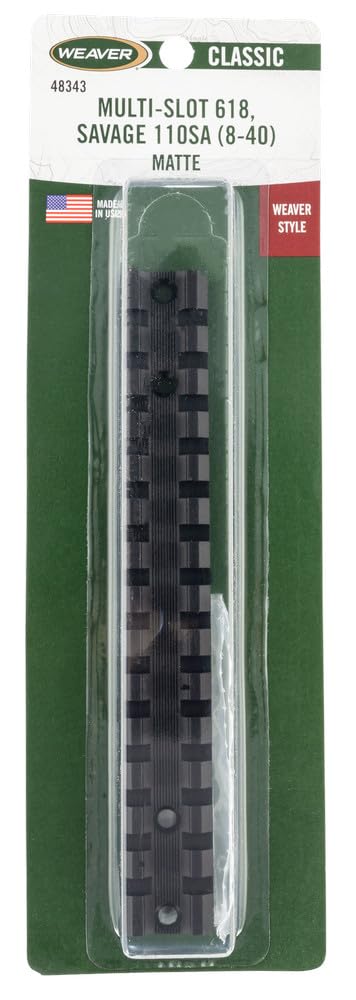 Hunting Scope Mount Multi Slot Savage 110 SA 8-40 Black by Weaver - Used condition - CA$23.79
