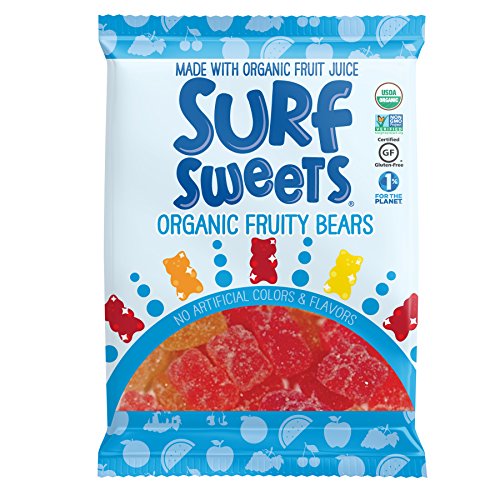 Surf Sweets Organic Fruity Bears Party Pack, 0.5 Ounce (Pack of 50)
