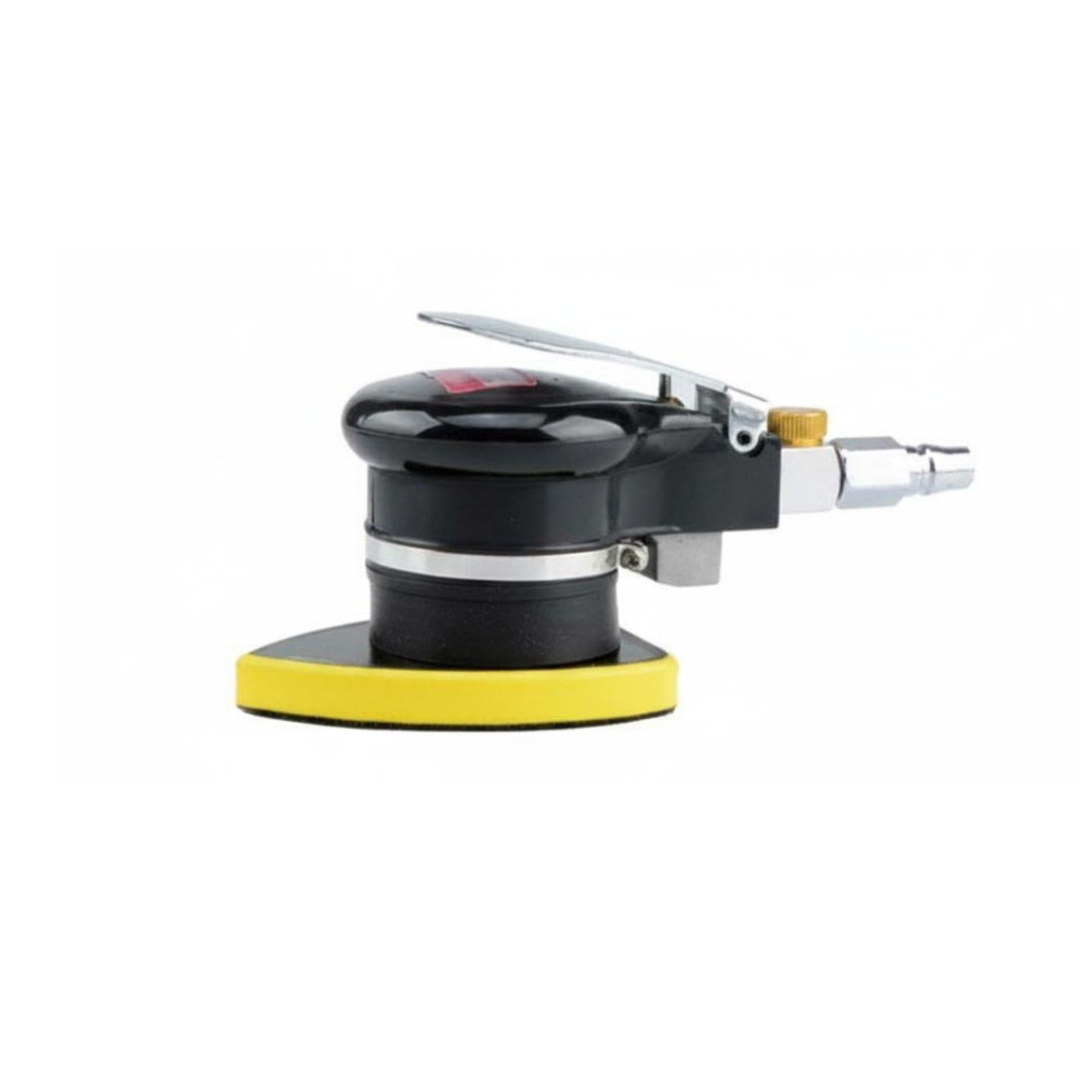 Milageto Lijadora Neumática Máquina de Lijado Pulidora Herramienta de Aire Multifuncional con Acceso a Esquinas y Acabado , Pequeño Triangular 70mm 100mm Con Base De Gancho Y Bucle