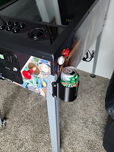 Pinball Drink Holder - Fits at Games Legends Pinball - ALP (LH-Side/RH Front) - Thumbnail 4