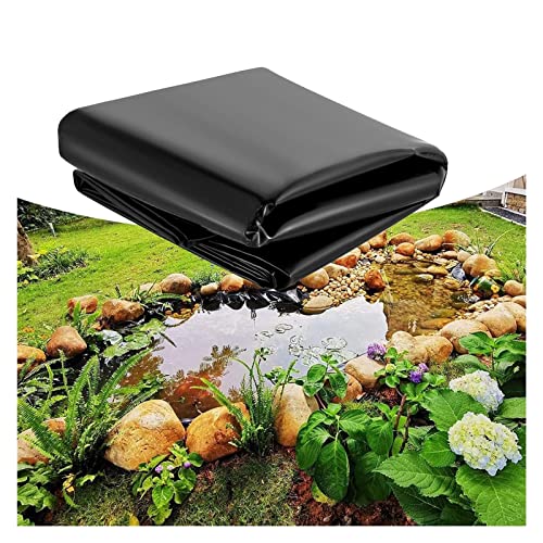 ZWYSL Große Fischteichfolie, Reißfest Schwimmteich Folie Teichfoliem for Koiteiche, Bachläufe, Brunnen, Wasserspiele, Wasserfall, Gartenteich (Color : Black, Größe : 7x6m/22.96x19.68ft) Cover