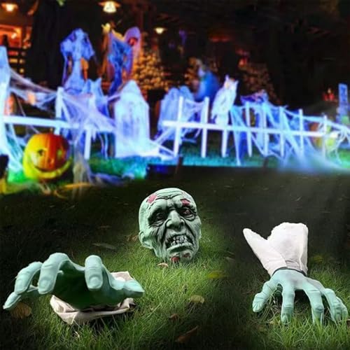 Piquets squelette Halloween extérieur déco jardin et chemin de maison - 3