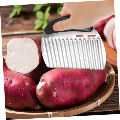 Cortadora ondulada de acero inoxidable para verduras miniatura 5