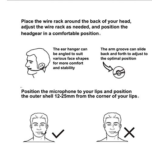 Cafon Pro 3.5Mm Omni-Directional Condenser Headset Microphone Input Line Compatible With Sony Uwp V1/D11/D21 Microphones Transmitter, Such As Uwp Utx-B2/B03/B40, Skin Color To Hide #TOP5